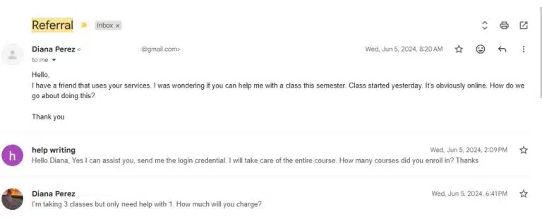 Complete my online class recommended by clients